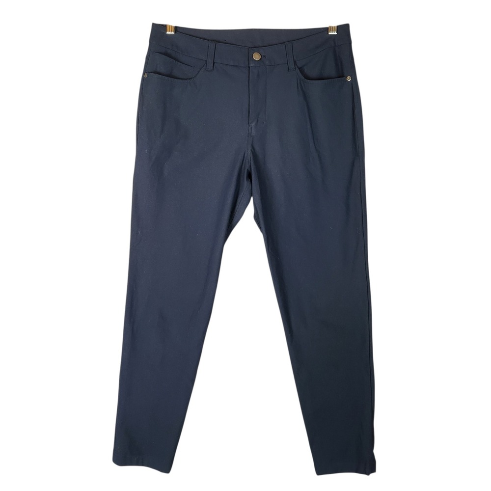 Lululemon ABC Pant Men's 31 Navy Slim Fit 5-pocket Warpstreme Technical Trouser